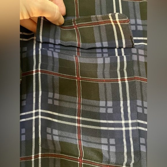 Equipment Femme Silk Blue Plaid Button-Blouse Size X-Small - Picture 2 of 6